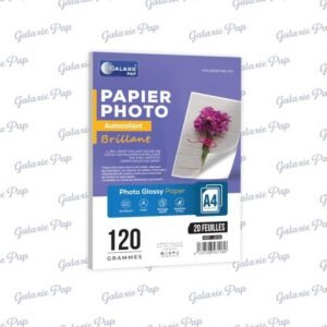 Papier photo autocollant brillant 120g Galaxie A4