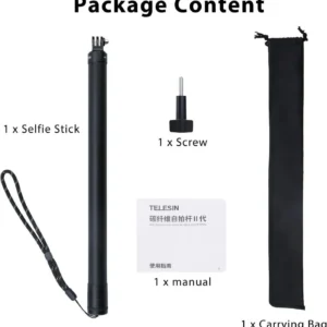 Bras selfie Telesin 2.7m pour Insta360 X5