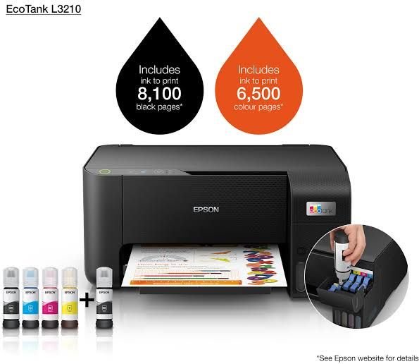 Imprimante multifonction Epson L3210 Imprimante multifonction Epson EcoTank L3210 blanche USB