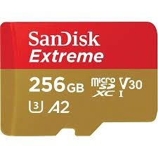 Carte mémoire SanDisk 256Go A2 MicroSD rouge